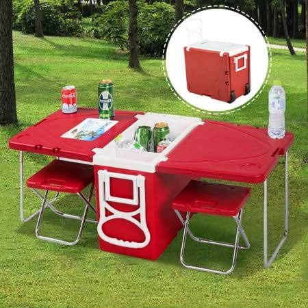 Rolling Cooler with Table and 2 Chairs P38766
