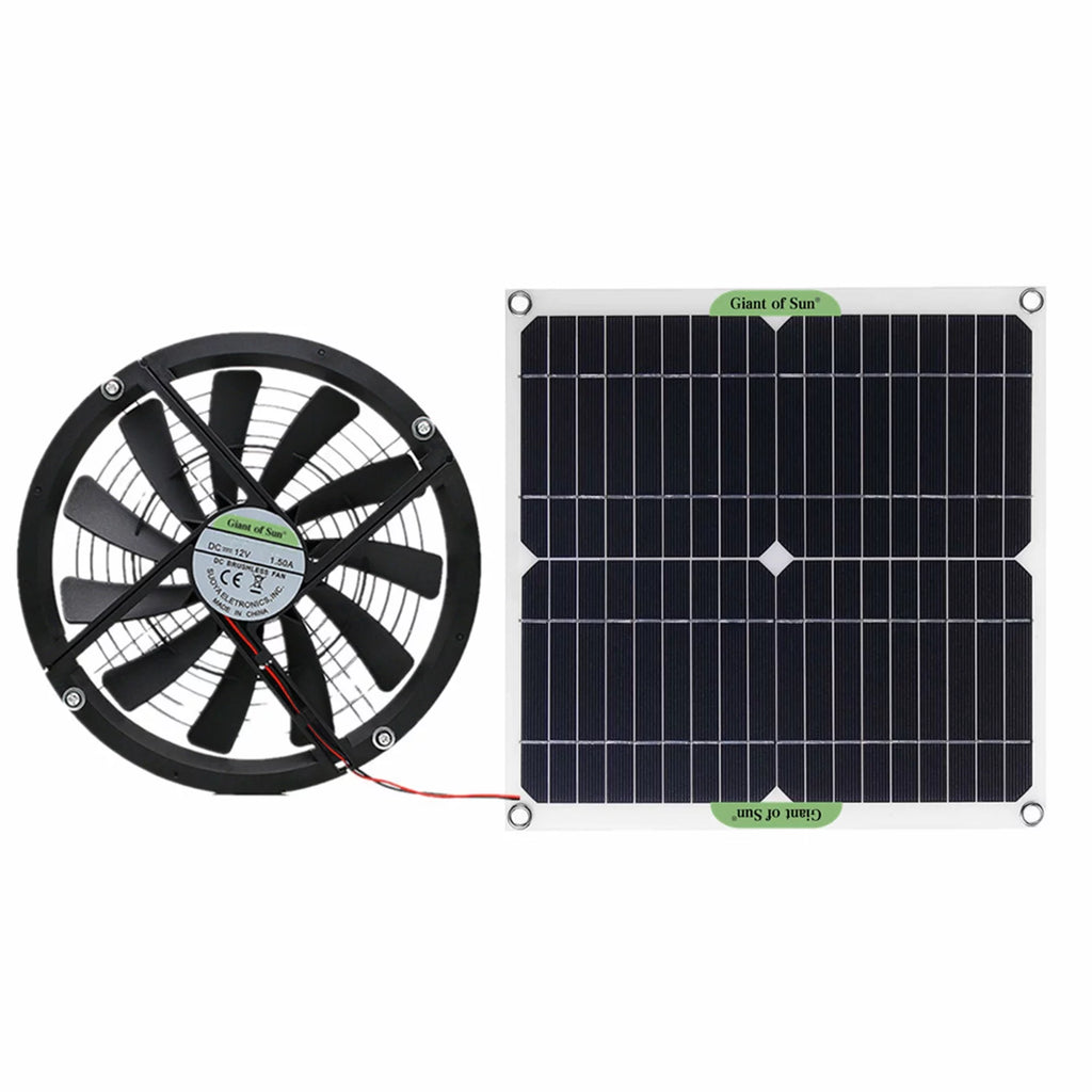 10 Inch Solar Powered Fan X402393
