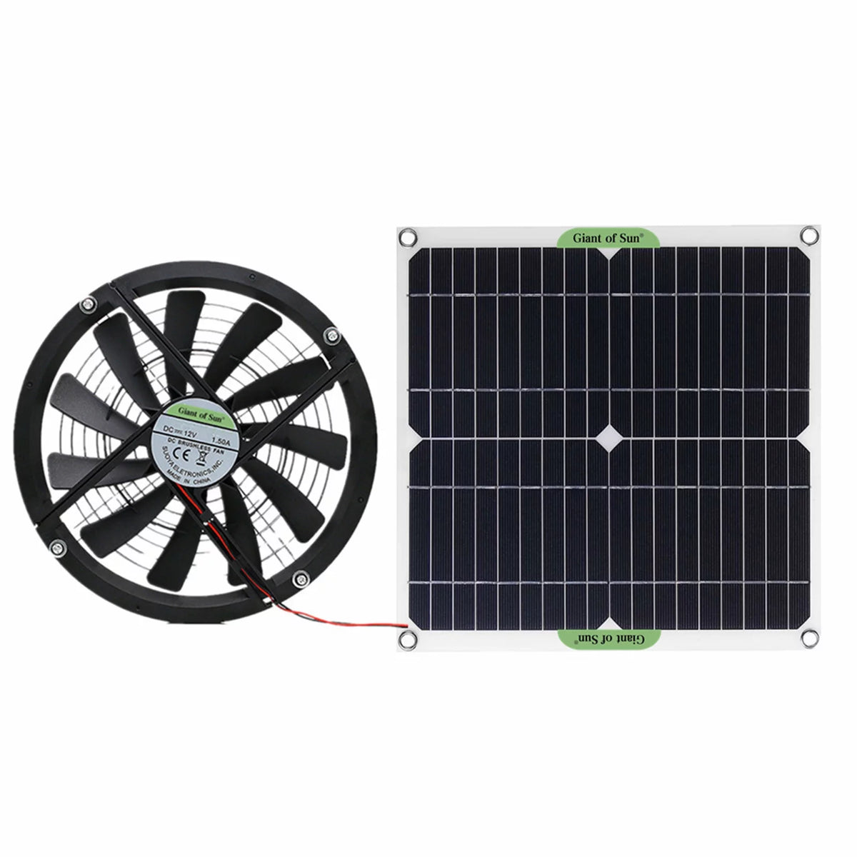 10 Inch Solar Powered Fan X402393