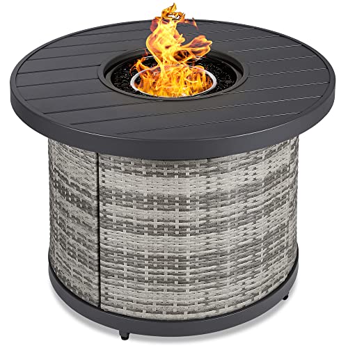 32in Round Gas Fire Pit Table A774