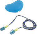 Blue And Yellow Corded Earplugs Set of 100 H314