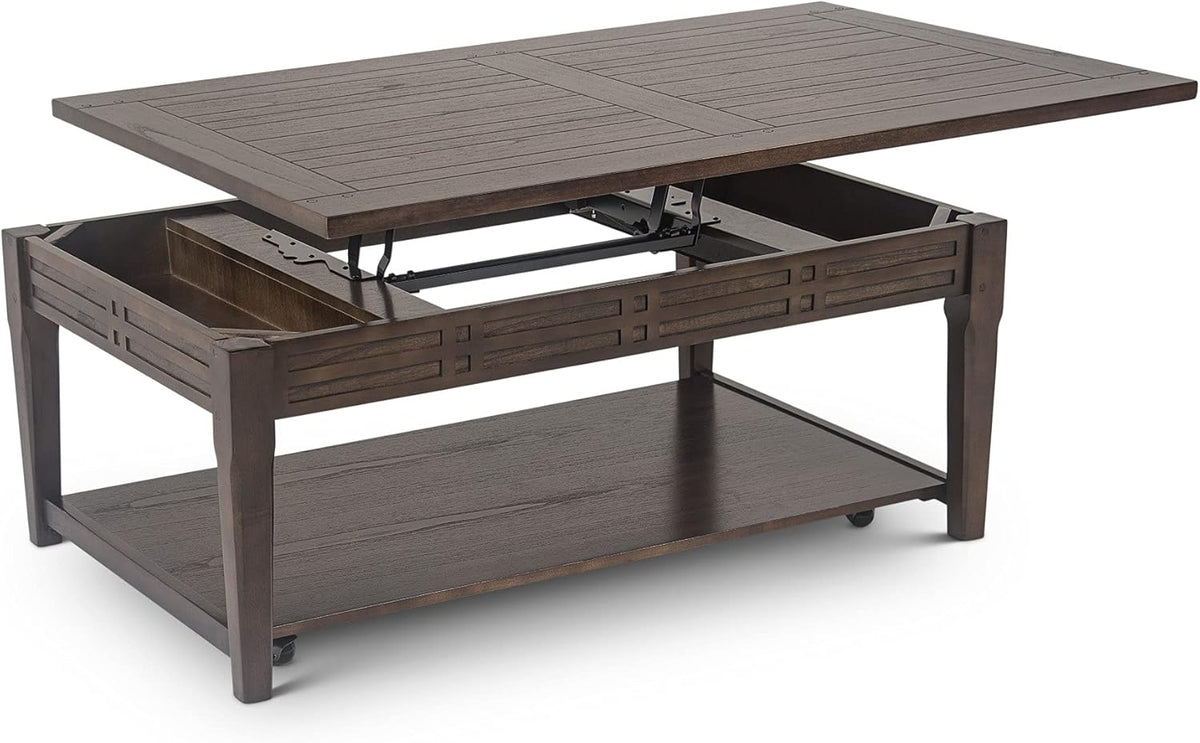 Lift-Top Cocktail Table with Casters D686