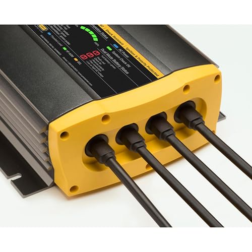 Waterproof Marine Battery Charger, 20 Amp, 3 Bank X319883