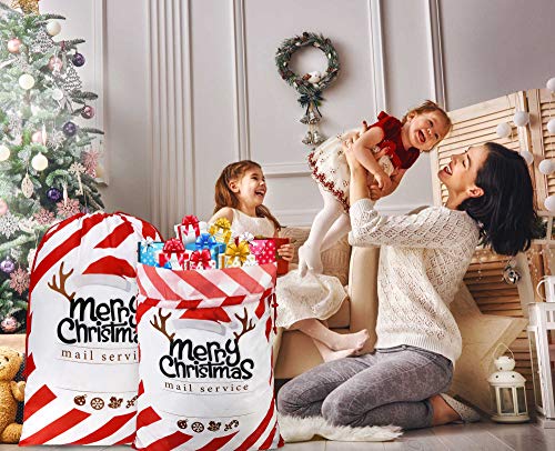 Extra Large Reusable Christmas Drawstring Gift Bags O90175