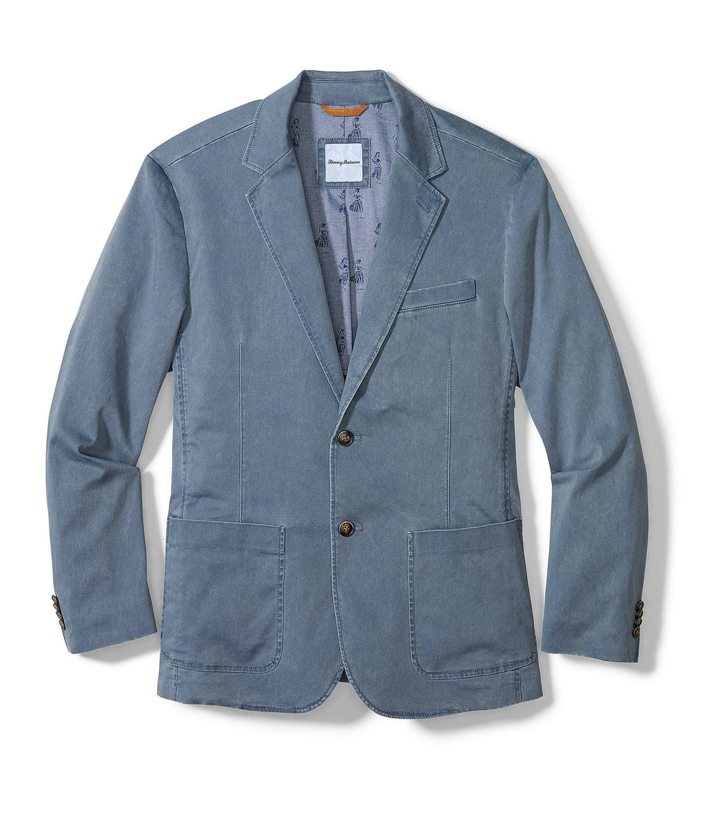 Mystic Blue Stretch Sateen Blazer G75209