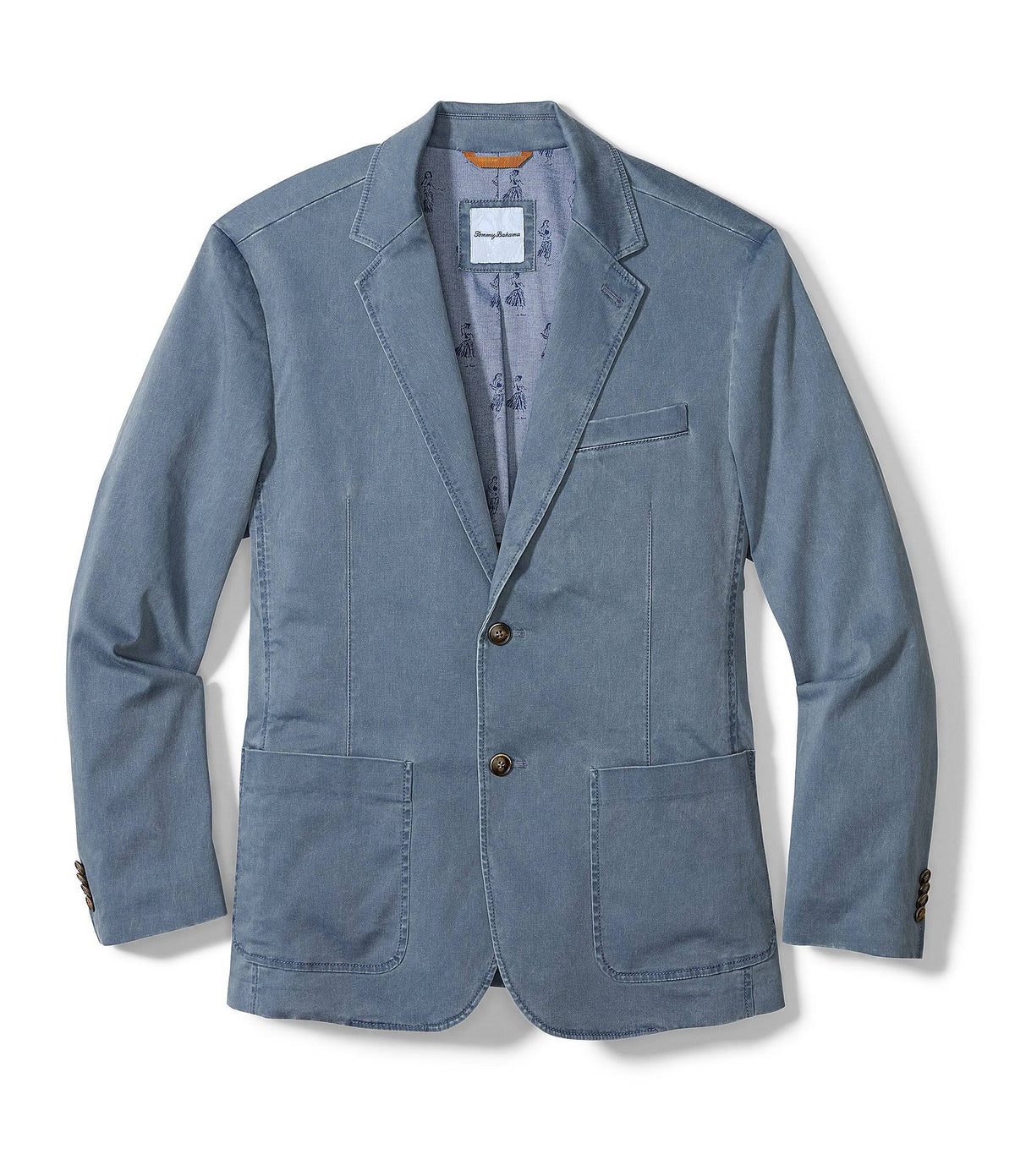 Mystic Blue Stretch Sateen Blazer G75209