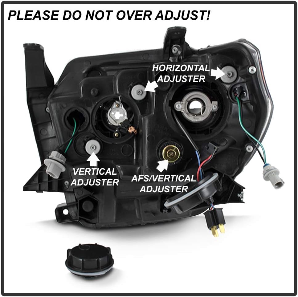 Black Projector Headlights Driver & Passenger C3107