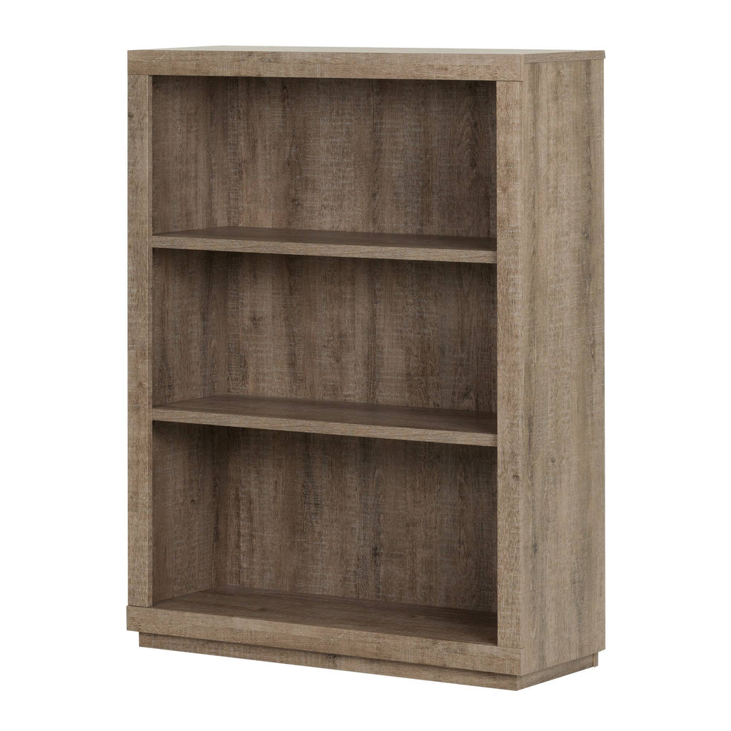 3 Shelf Weathered Oak Bookcase X39071