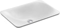 White Rectangular Bathroom Sink V2919