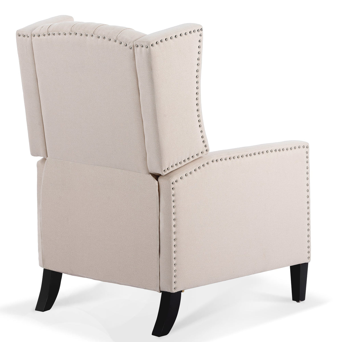 Beige Manual Wing Chair Recliner F444791