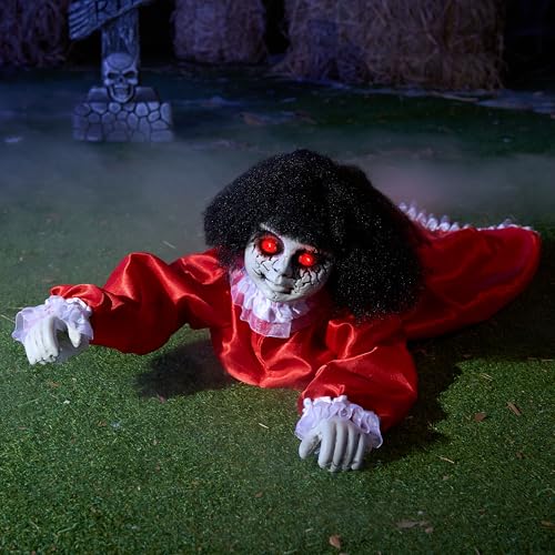 Sound Activated Halloween Groundbreaker Crawling Doll G598