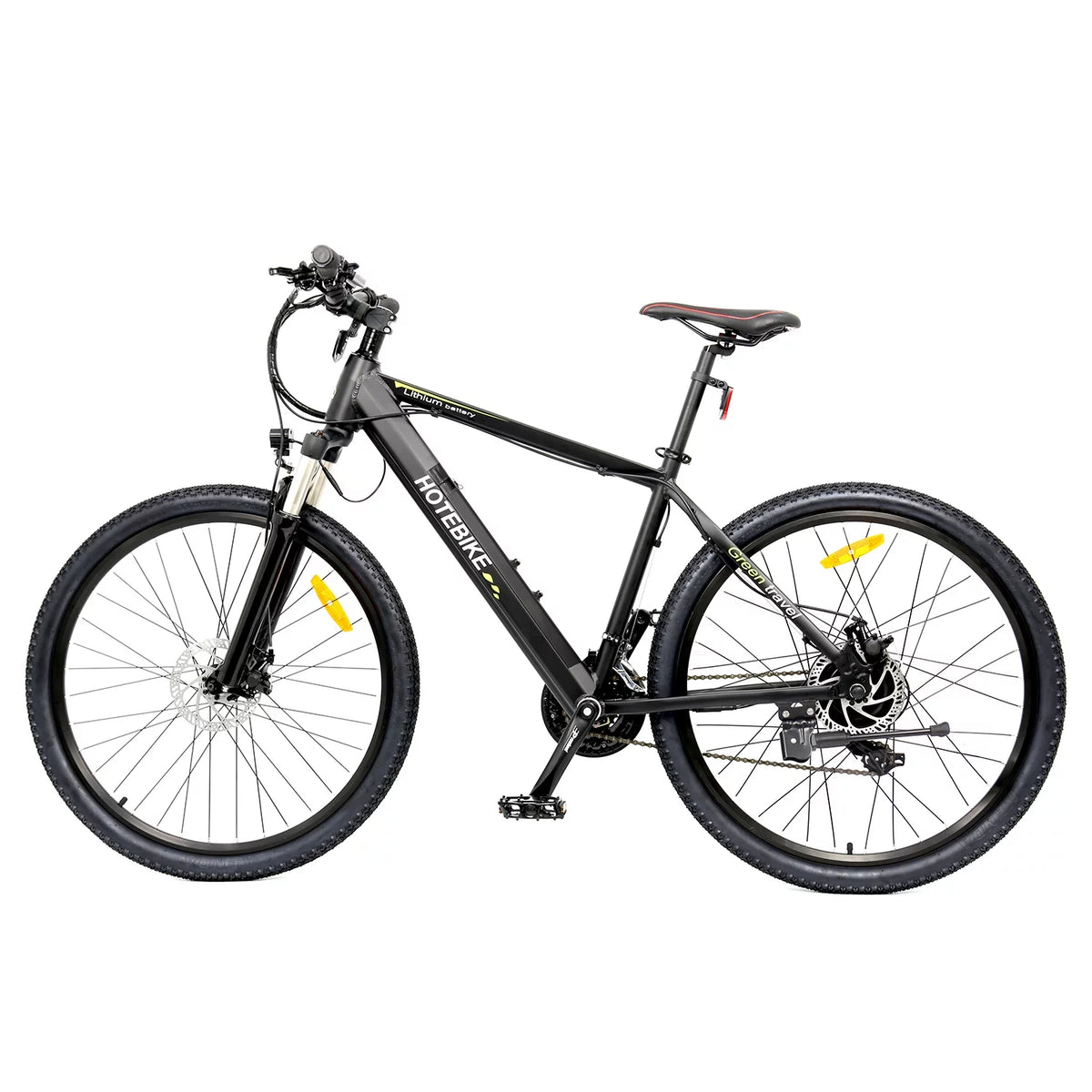 27.5 inch 48V 500W Electric City Bicycle with Removable Battery, Black S3366