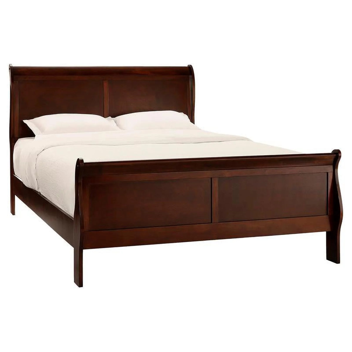 Eastern King Wood Sleigh Bed P838