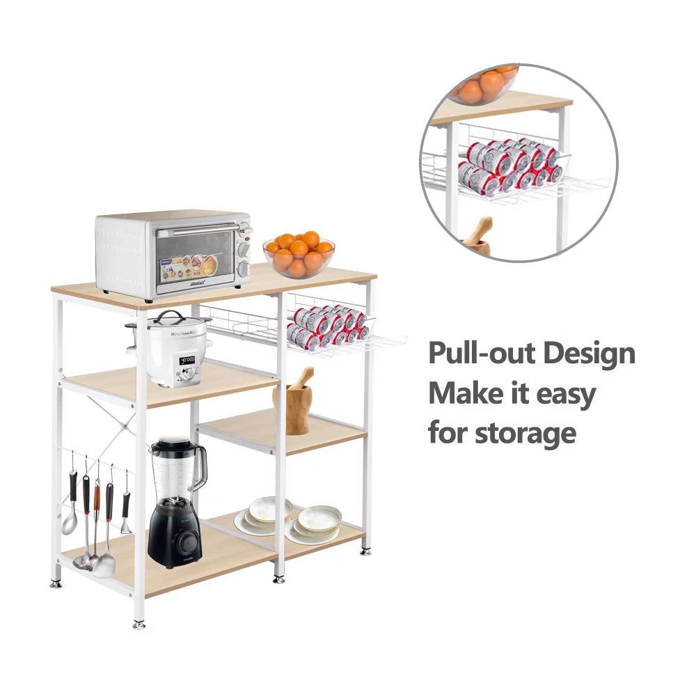 3-Tier Rolling Kitchen Cart J9350