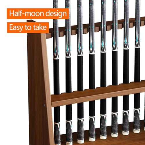 White Portable Pool Cue Rack Stand A478