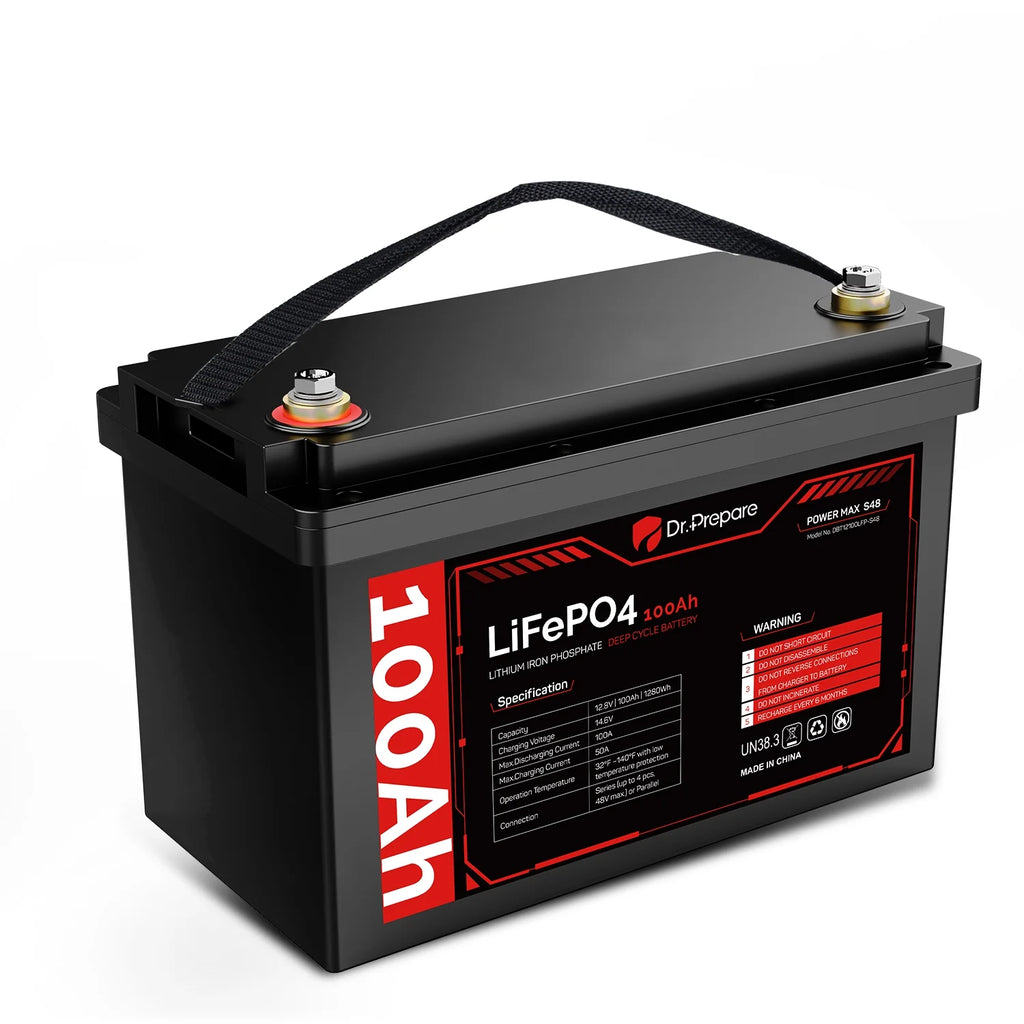 12V 100Ah LiFePO4 Lithium Deep Cycle Battery K450