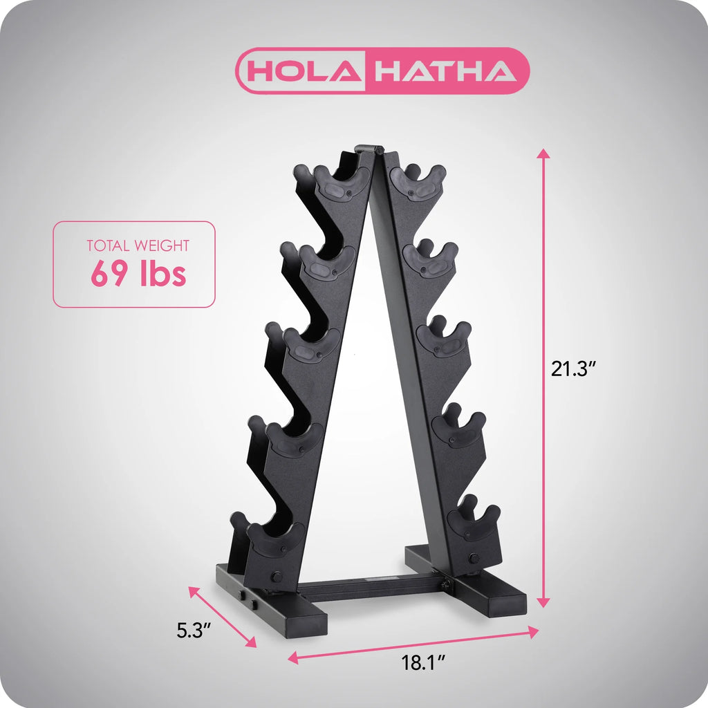 Neoprene Dumbbell Weight Set with Rack H29917