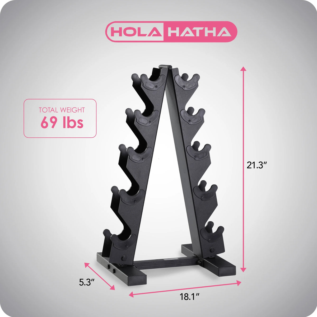 Neoprene Dumbbell Weight Set with Rack H29917