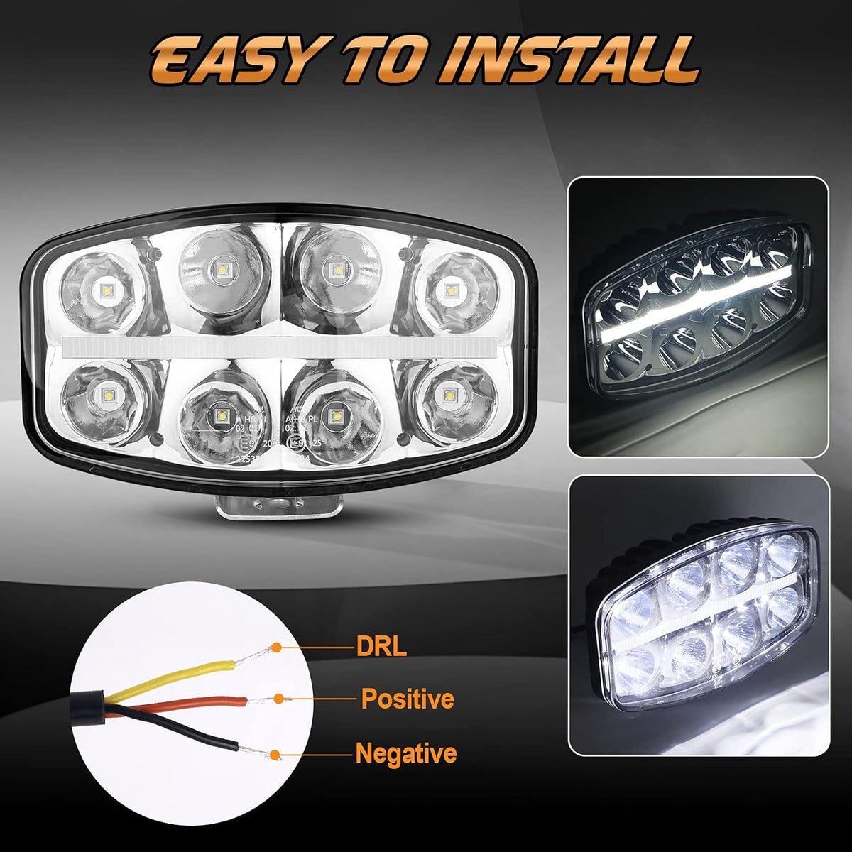 LED Work Light Driving Fog Light Off-Road Light LED Pods Flood & Spot Combo Beam Pack of 2 R85229
