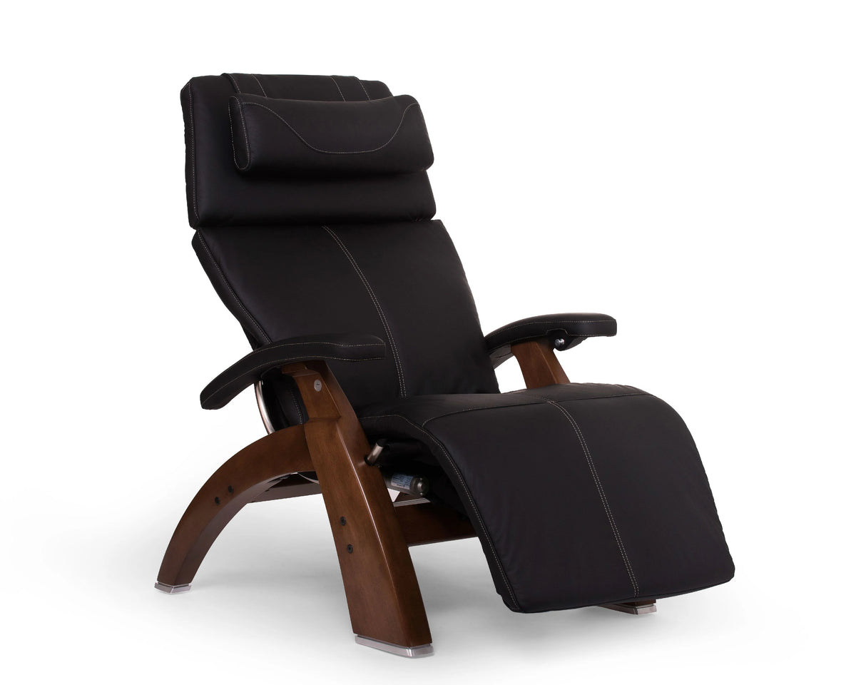 Power Recline Zero-Gravity Recliner Black Top-Grain Leather T1312