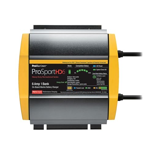 Waterproof Marine Battery Charger, 20 Amp, 3 Bank X319883