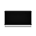 Black Floating Closet with Shelf and Rod D57380