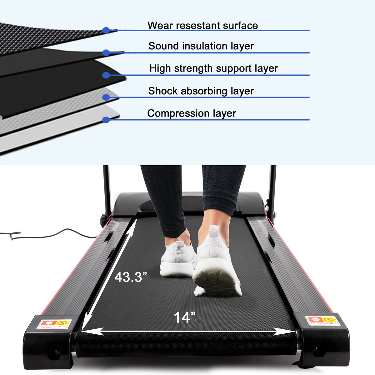 2.5HP Folding Treadmill with Incline N56286