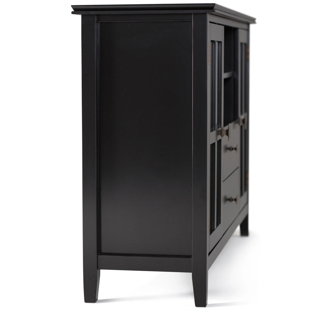 Black Wood TV Media Stand X6026