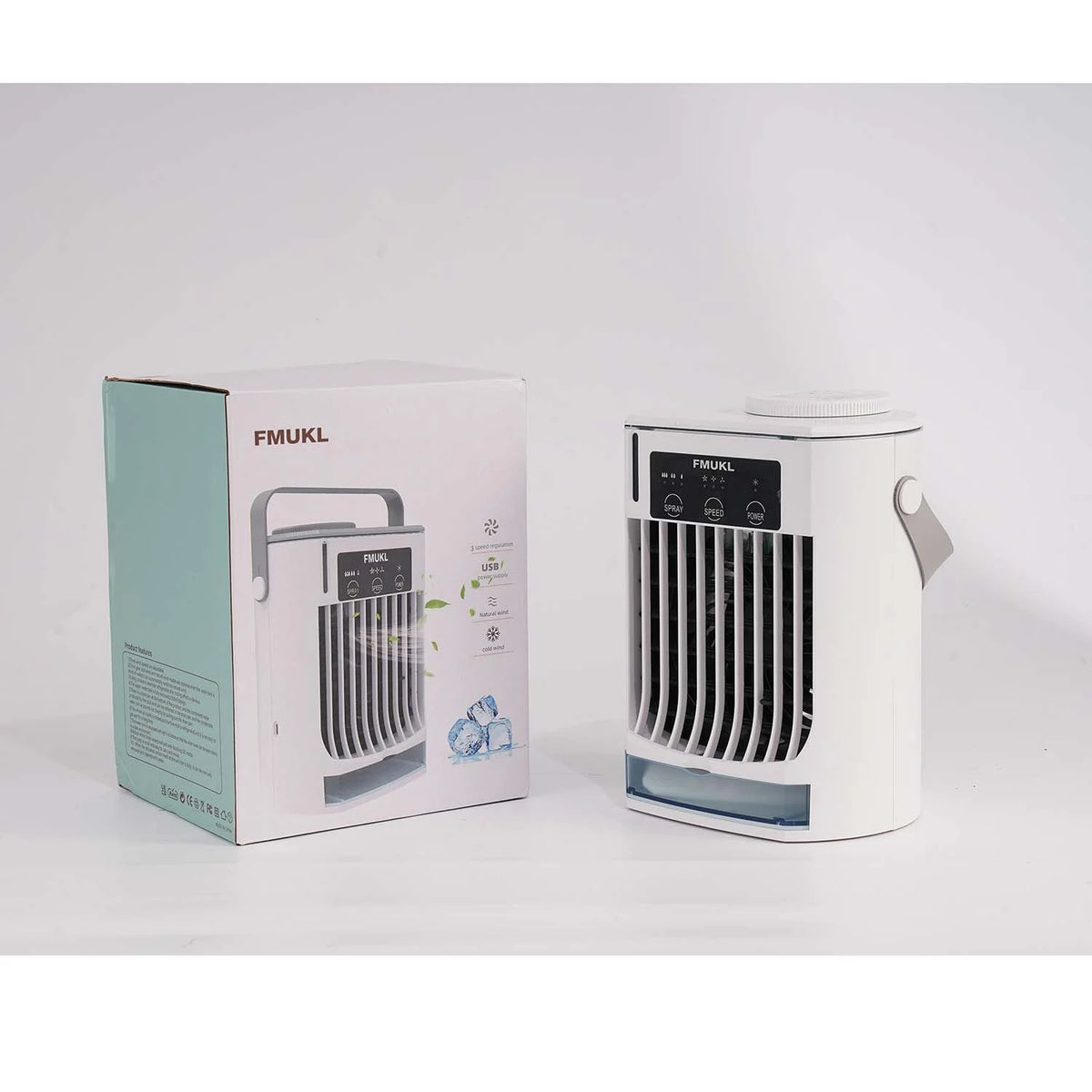 Portable Air Conditioner with Remote, 3 Speeds, USB Powered H855366