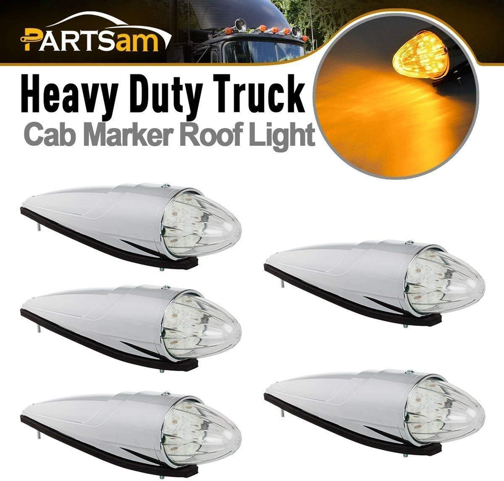 Amber Yellow 17 LED Cab Marker Lights Assembly V7295