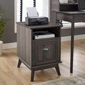 Tall Wooden File Cabinet with Drawer D64052