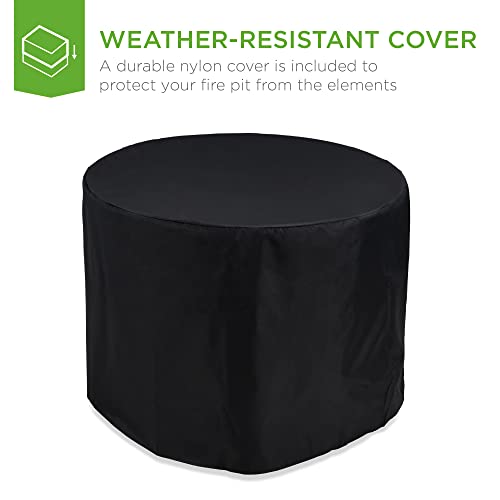 32in Round Gas Fire Pit Table A774