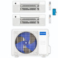 24,000 BTU 2 Zone Ceiling Cassette Ductless Air Conditioner and Heat Pump F31807