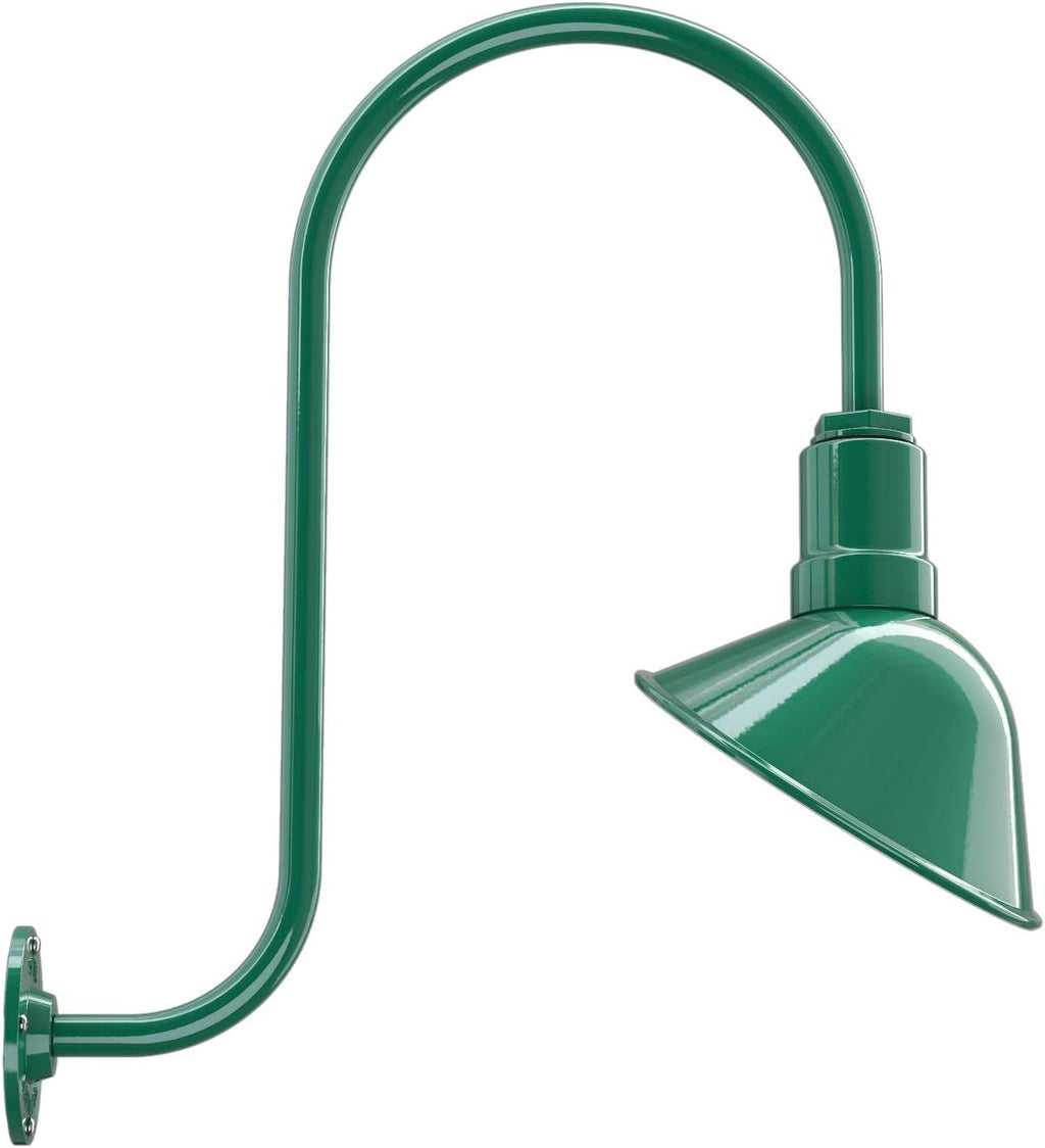 9 inch Dome 11 inch Straight Arm Matte Black Sign Light J811