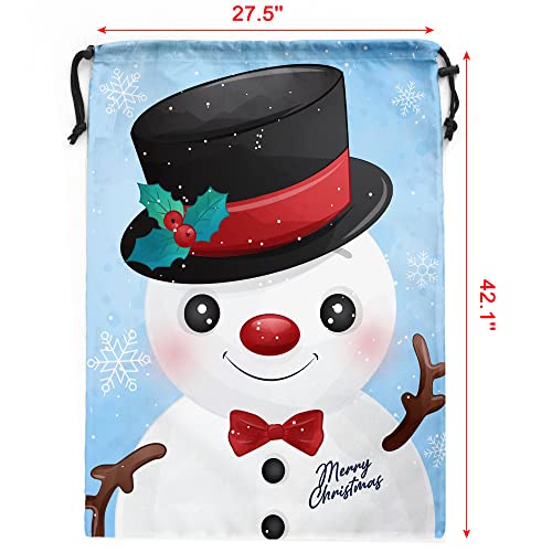 Extra Large Reusable Christmas Drawstring Gift Bags O90175