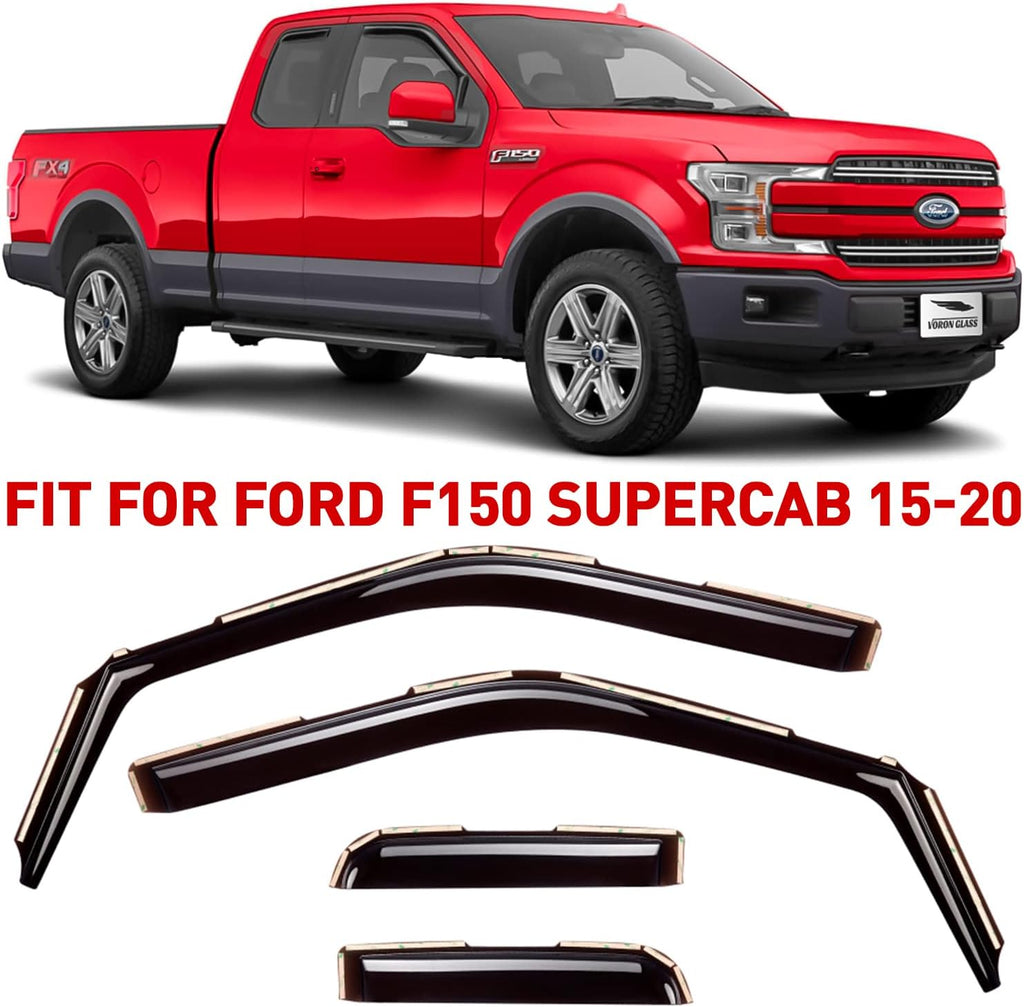 In-Channel Rain Guards for Trucks 4Pieces C881398