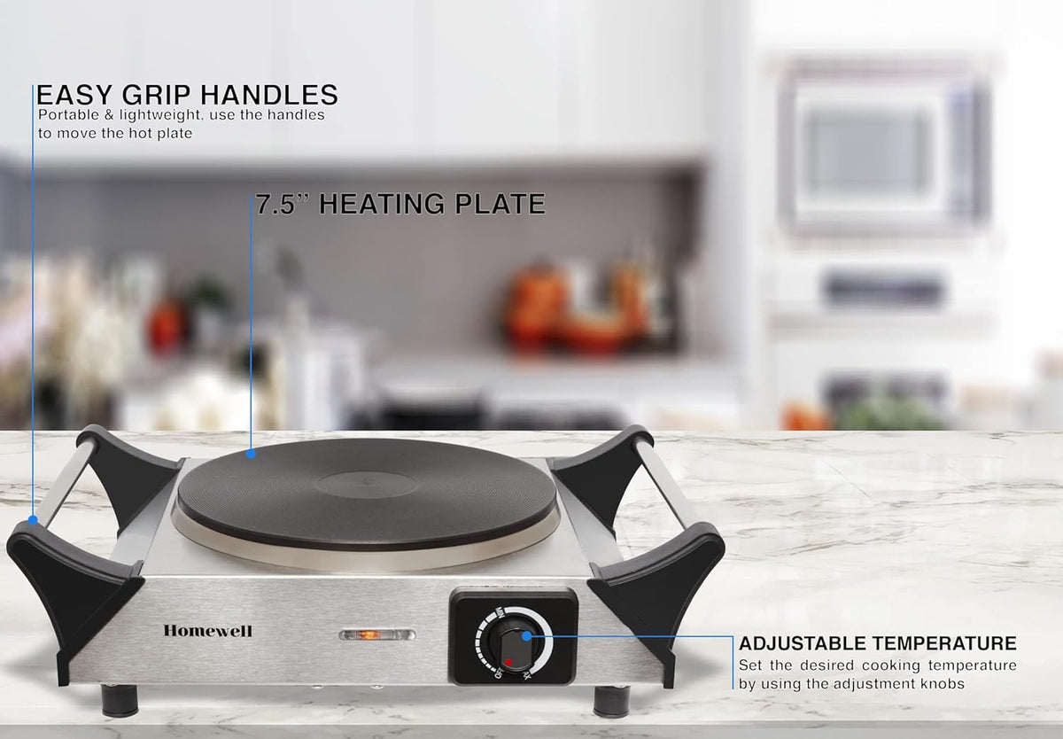 Electric Cast Iron Hot Plate Pack of 2 B4624