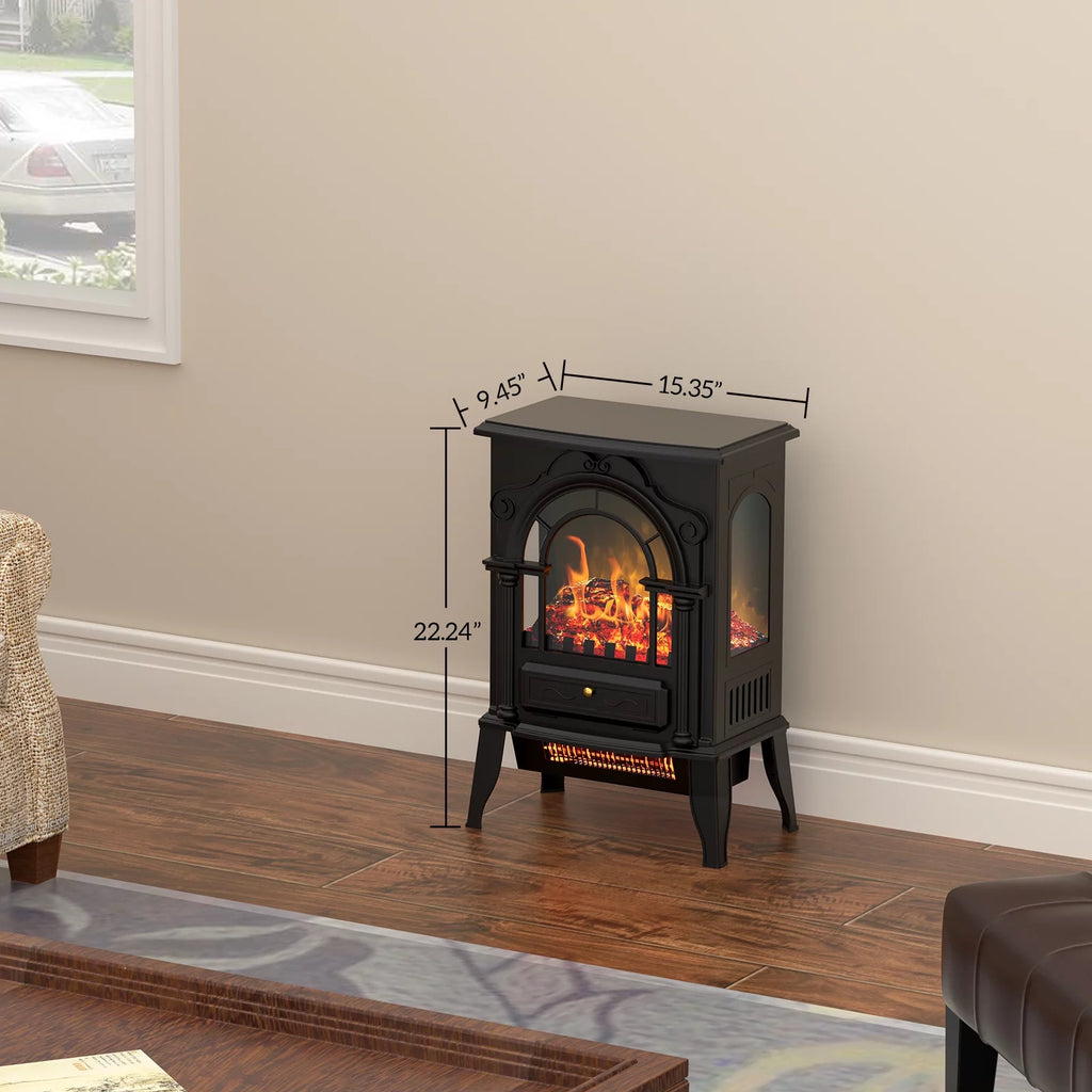 16" Infrared Electric Fireplace Heater M56019