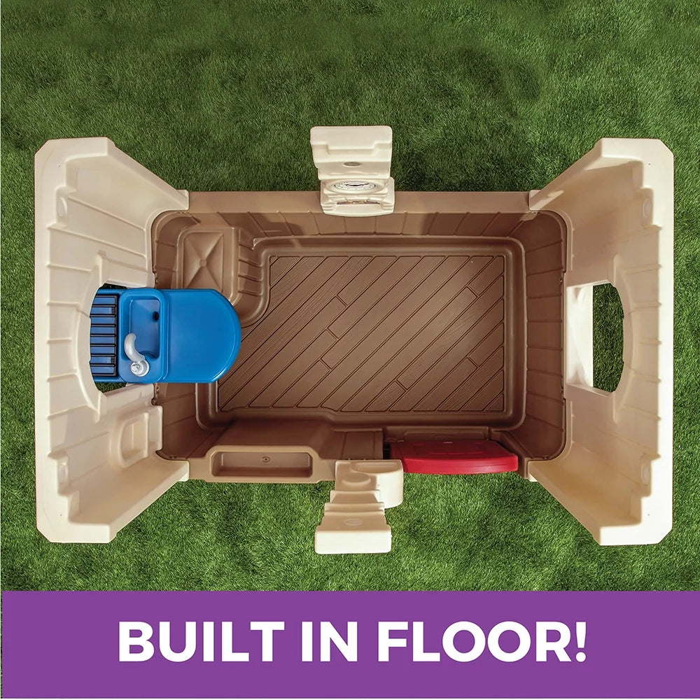 Brown Plastic Kids Playhouse G3204