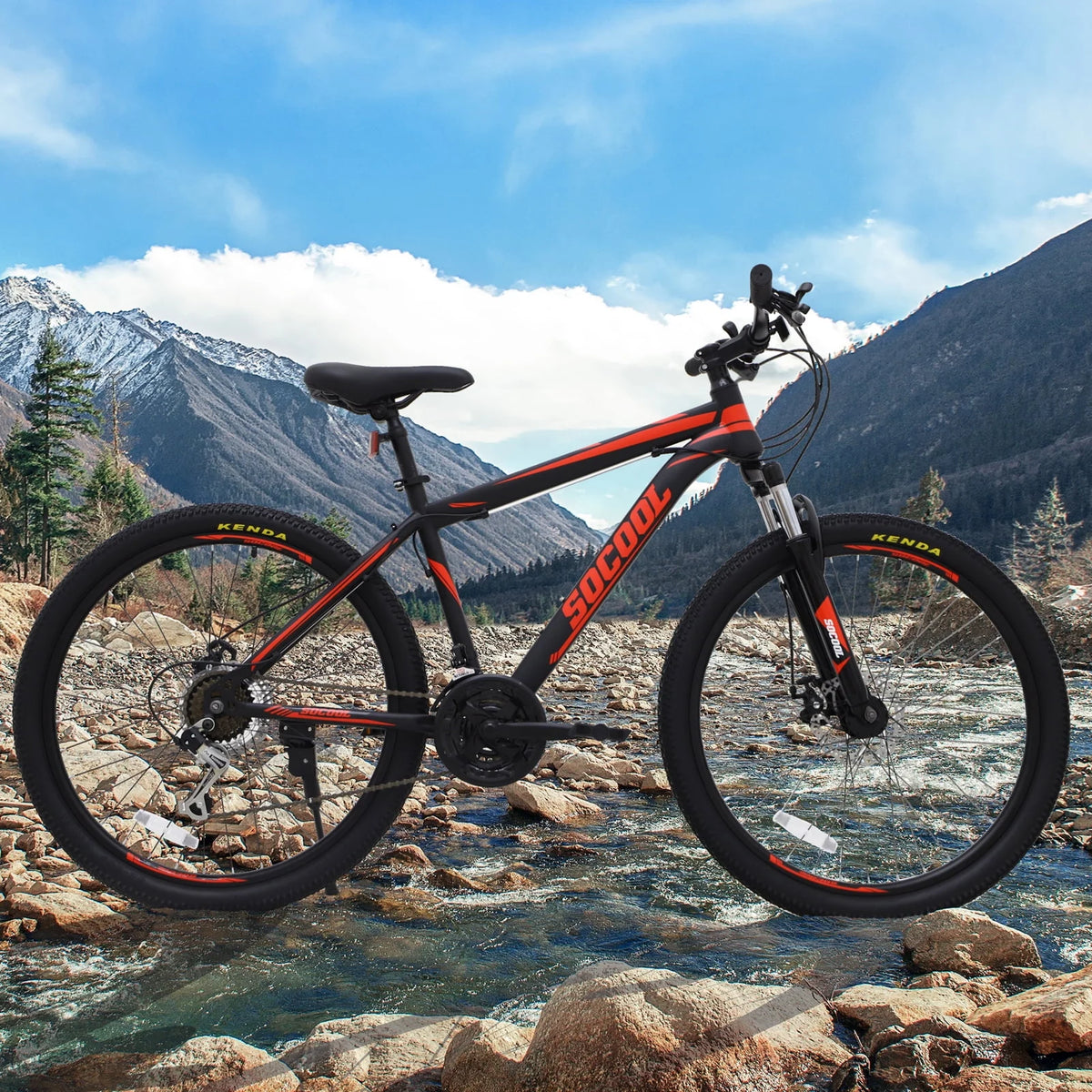 26 Inch 21 Speed Mountain Bike with Dual Disc Brakes F915619