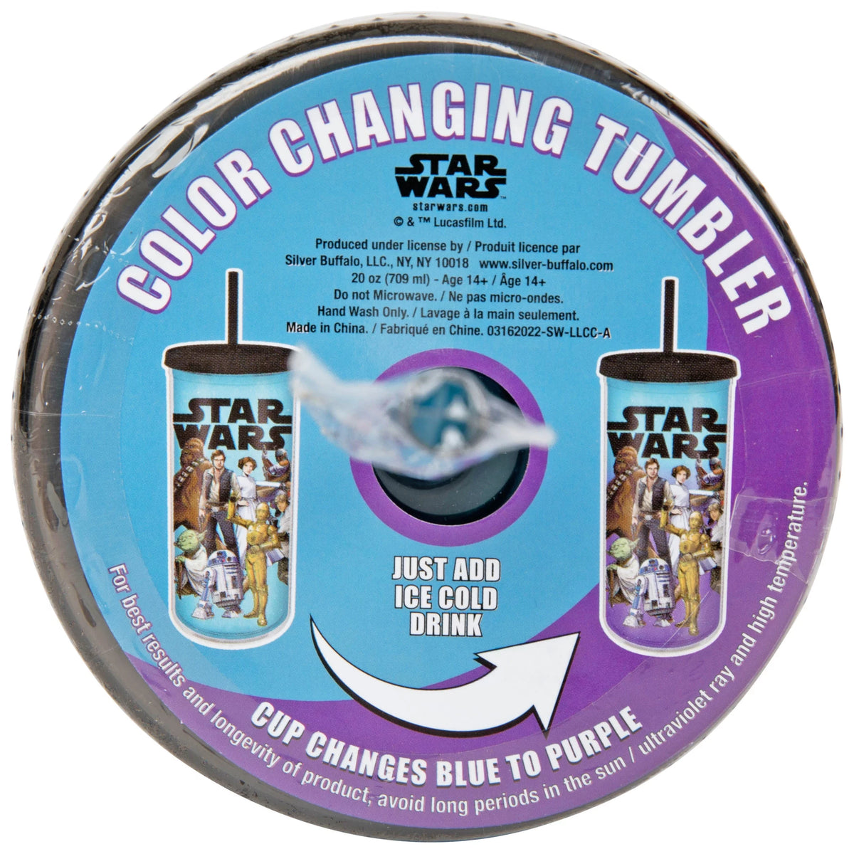 Star Wars Color Changing Tumbler with Lid & Straw X745