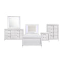 White Twin Platform 5PC Bedroom Set U297565