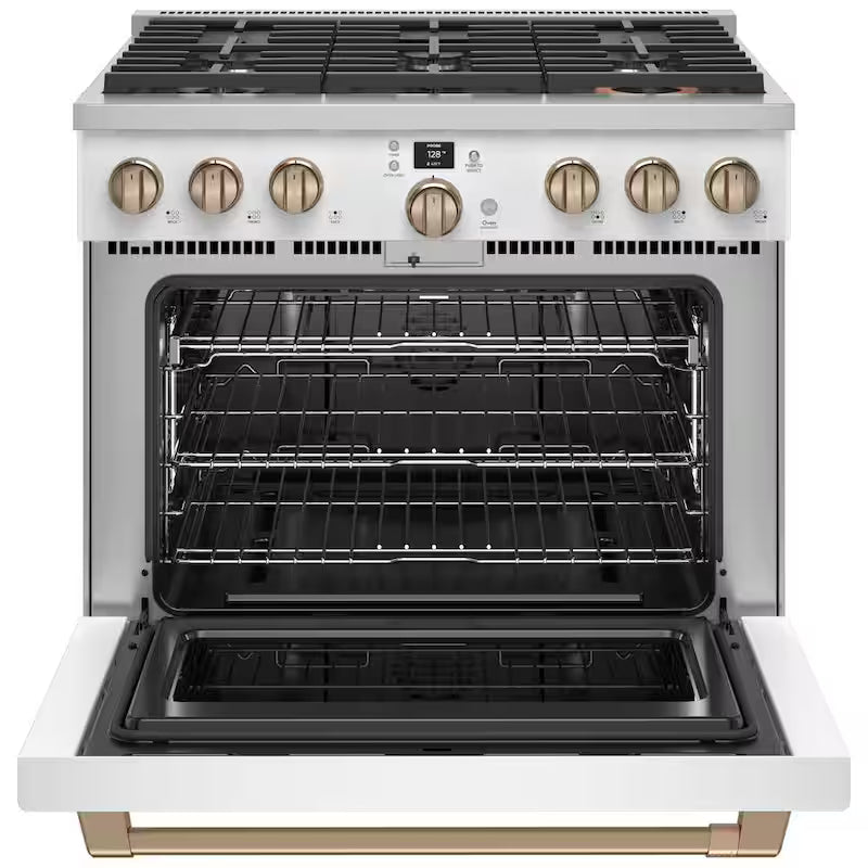 6 Burner Smart Slide-In Gas Range with Air Fry and Convection Y165008