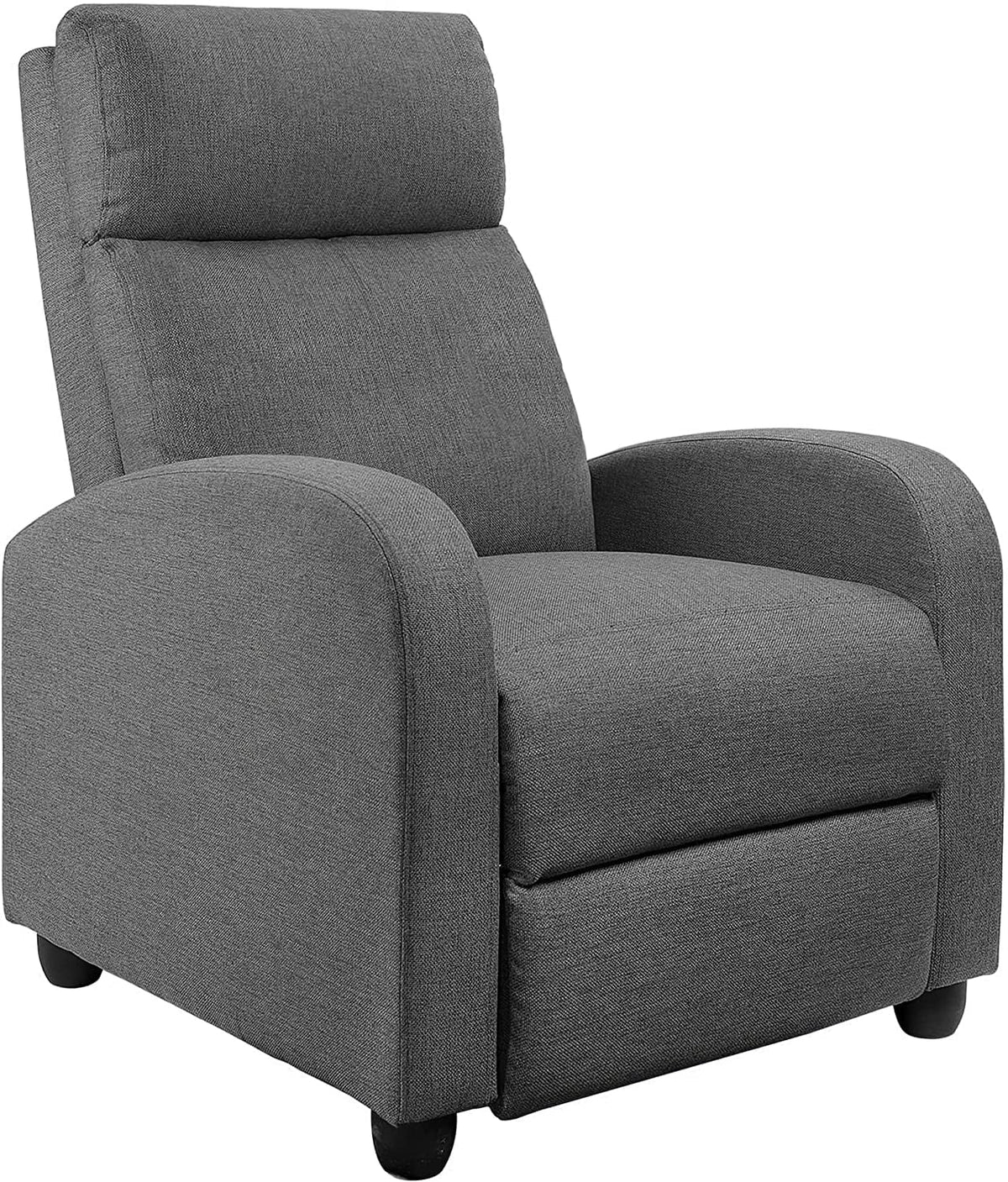 Light-Blue Fabric Recliner Chair B509