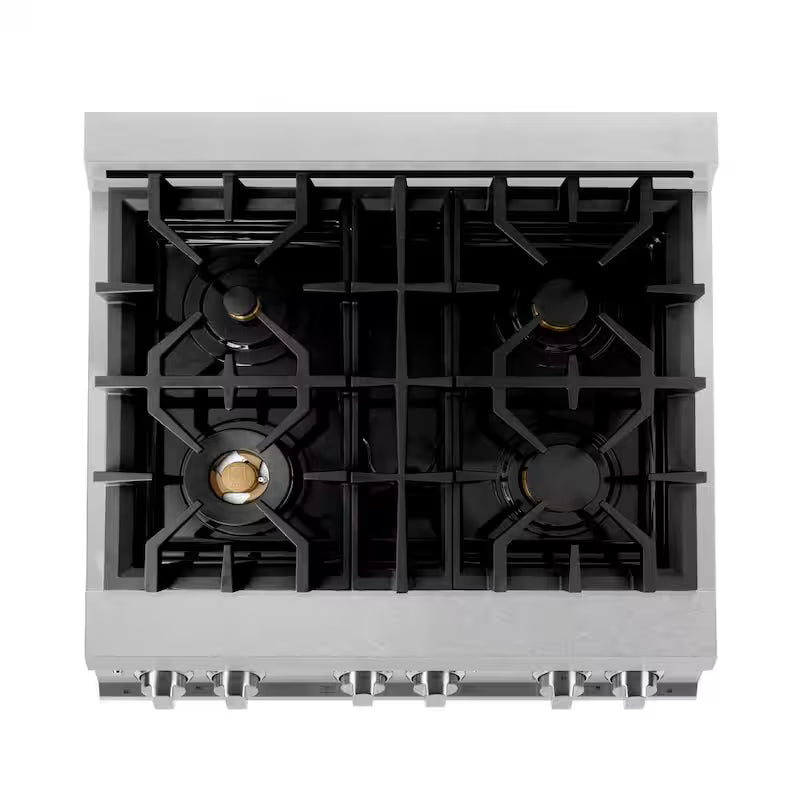 4 Burner Dual Fuel Range with Griddle R474