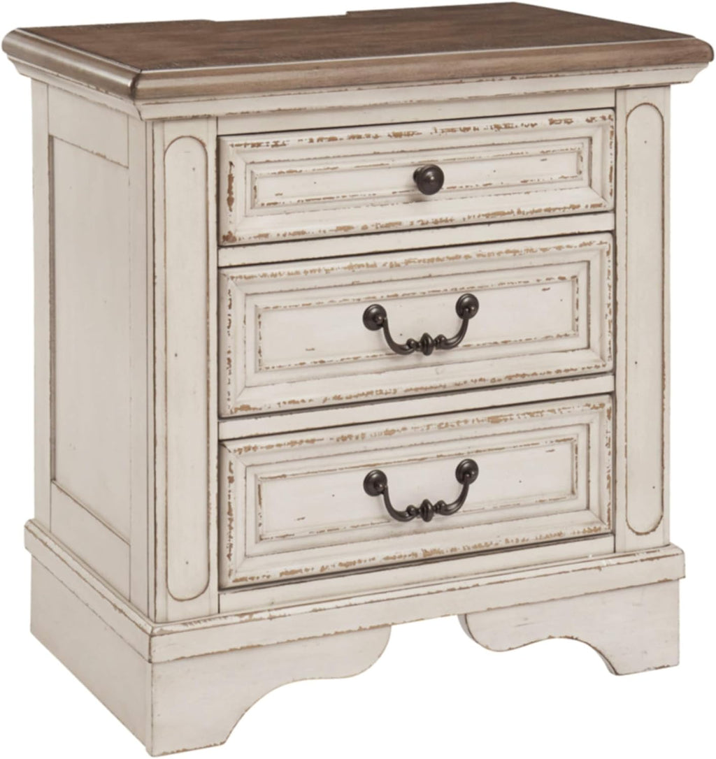 3 Drawer Nightstand with Electrical Outlets & USB Ports I868