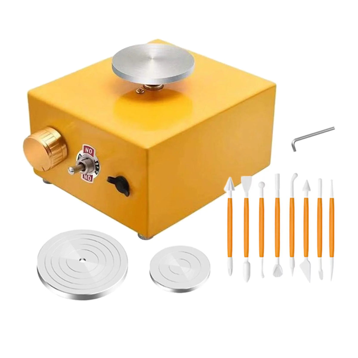 Mini Clay Making Forming Machine with 8 Ceramic Shaping Tools Q1409