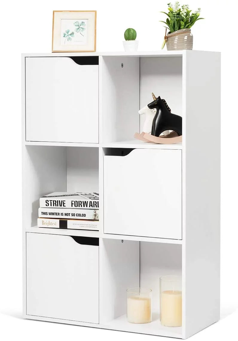 White 6-Cube Storage Organizer Cabinet N549