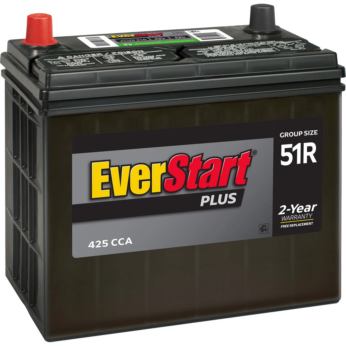 Lead Acid Automotive Battery Group Size 51R 12 Volt 425 CCA K16074