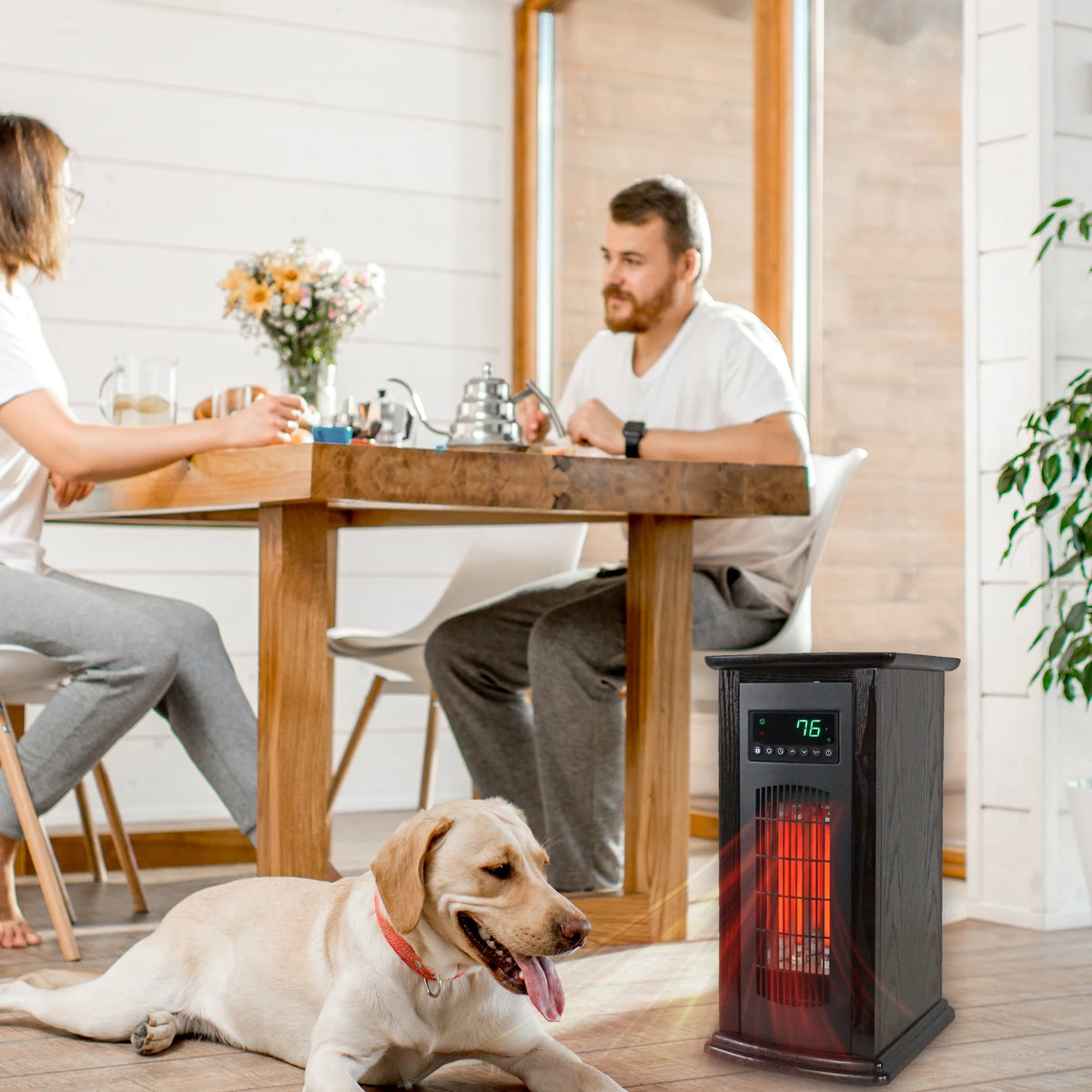 1500 W 21" Electric Infrared Quartz Tower Space Heater D3061